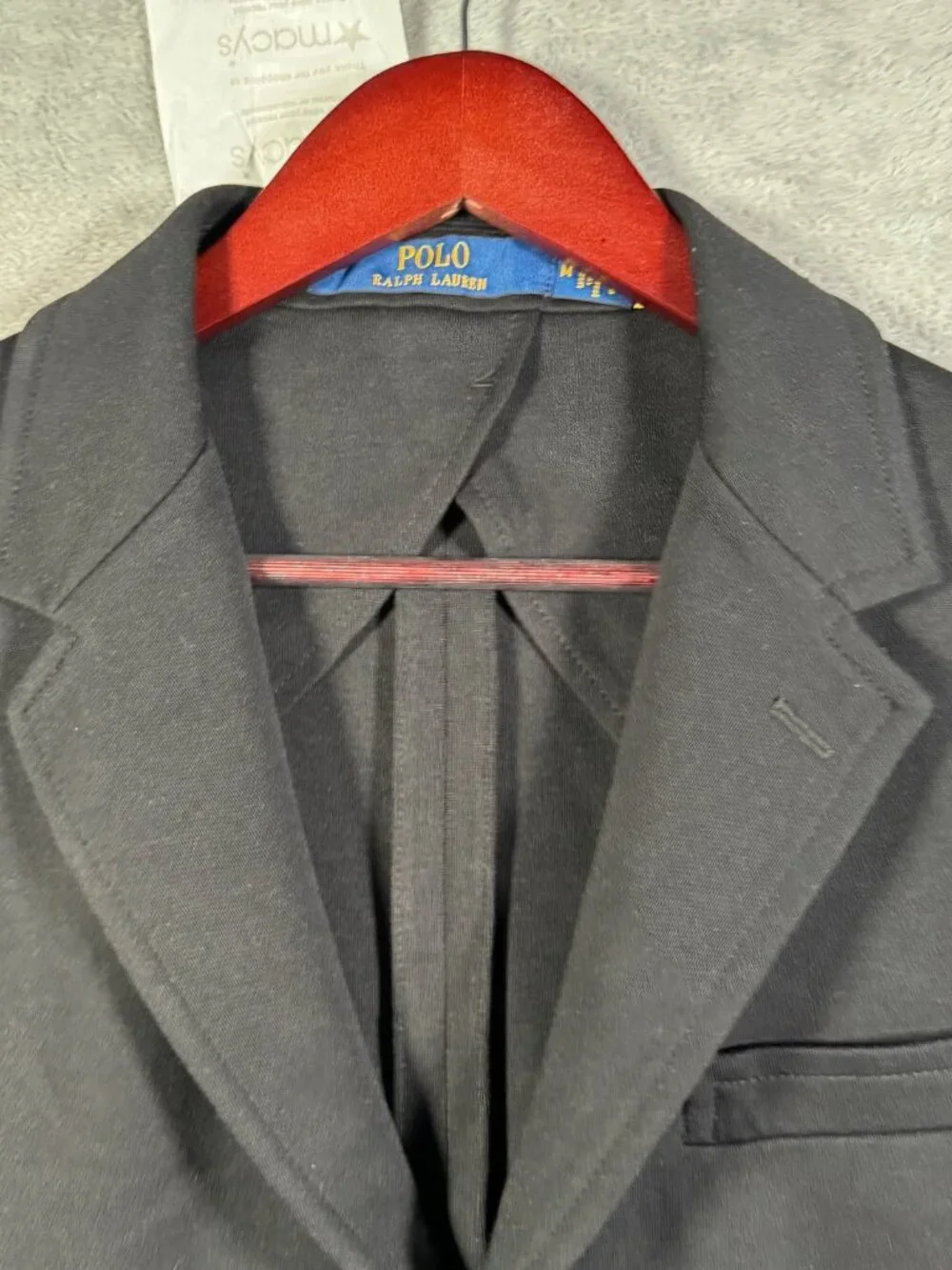 Polo Ralph Lauren Blazer Mens M Black Modern Fit Knit Jersey Sportcoat $298